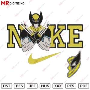 Nike Wolverine Embroidery design