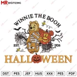 Pooh Machine Halloween Embroidery design k1