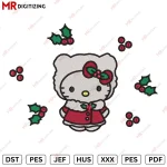 Hello Kitty Christmas Embroidery design C2