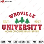 WHOVILLE University Embroidery design H1