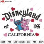 Disneyland Angel Stitch v5 Valentine's Day Embroidery design