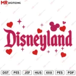 Disneyland Hearts u1 Valentine's Day Embroidery design