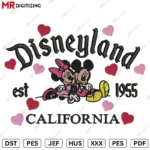 Disneyland Mickey Minnie g2 Valentine's Day Embroidery design