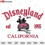 Disneyland Mickey minnie G Valentine's Day Embroidery design