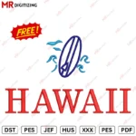 Hawaii free Embroidery design
