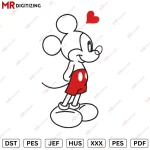 Micke Love Heart Valentine's Day Embroidery design