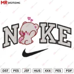 Nike Milk Mocha v1 Valentine's Day Embroidery design