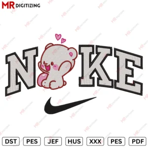 Nike Milk Mocha v1 Valentine s Day Embroidery design