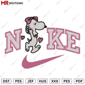 Nike Snoopy u1 Embroidery design