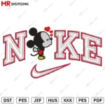 Nike mini Mickey Valentine's Day Embroidery design