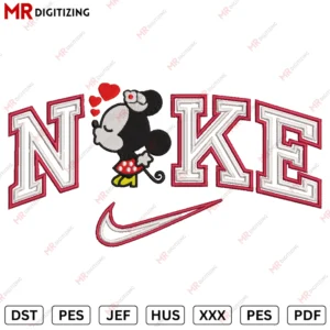 Nike mini Minniee Valentine s Day Embroidery design