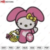 Hello kitty Easter e1 Embroidery design