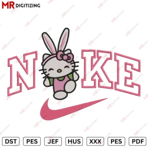 Nike easter bunny Embroidery design