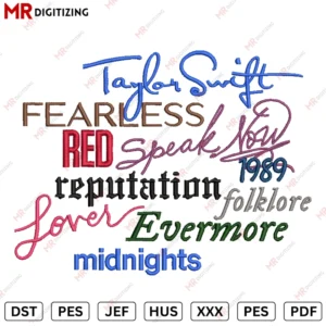 Taylor Swift v5 Embroidery design