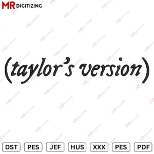 Taylor version Embroidery design