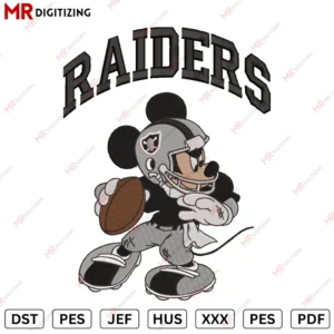 Raiders Mickey Embroidery design