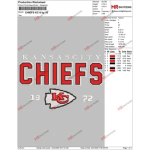 CHIEFS KC 6 by 10