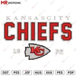 CHIEFS KC Embroidery design