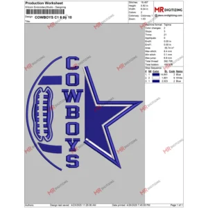 COWBOYS C1 6 by 10