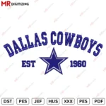 Dallas Cowboys V7  Embroidery design