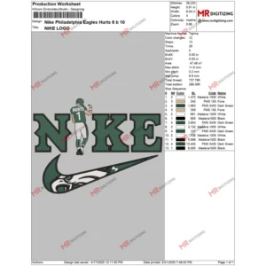 Nike Philadelphia Eagles Hurts 6 b 10