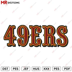 49ERS Embroidery design