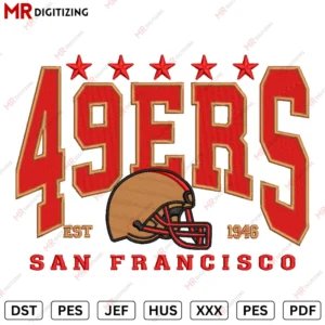49Ers San Francisco Embroidery design