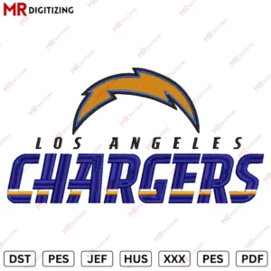 Chargers LA Embroidery design