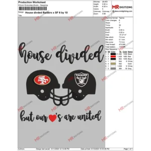 House divded Raiders x SF 6 by 10