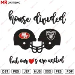 House divded Raiders x SF Embroidery design