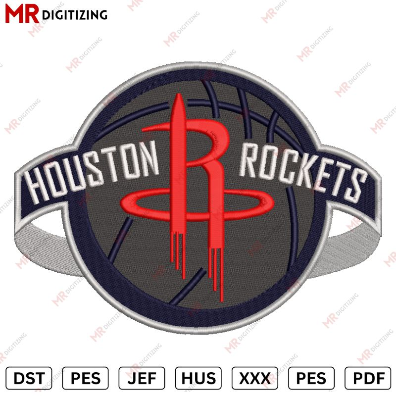 Houston Rockets Embroidery design