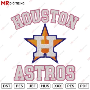 Houston astros Embroidery design