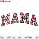 Mama Hearts v8 Embroidery design