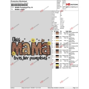 MAMA Pumpkins 6 by 10