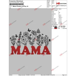 Mama Flowers v7 6 by 10