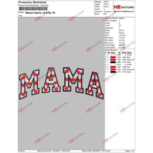 Mama Hearts v8 6 by 10