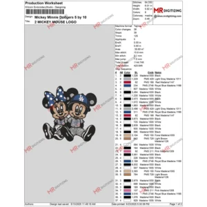 Mickey Minnie Dodgers 5 by 10 page1