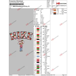 NIKE Strawberry v2 6 by 10