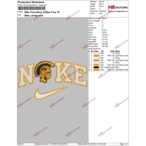 Nike Carrollton Trojan 6 by 10