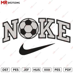 Nike Football Embroidery design