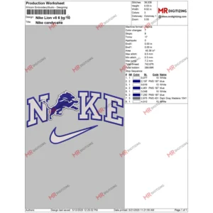 Nike Lion v8 6 by 10