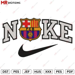 Nike fcb Embroidery design