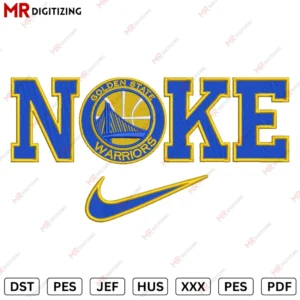 Nike golden state Embroidery design