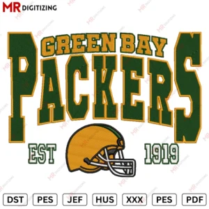 PACKERS v4 Embroidery design