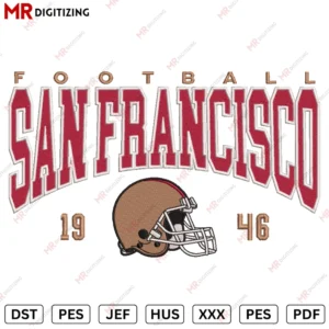 SAN FRANCISCO Football Embroidery design