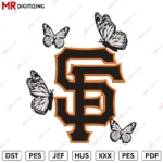 SF Butterfly Embroidery design