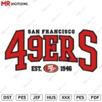 San Francisco 49ers v2 Embroidery design