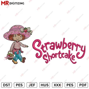 Strawberry Shortcake Embroidery design