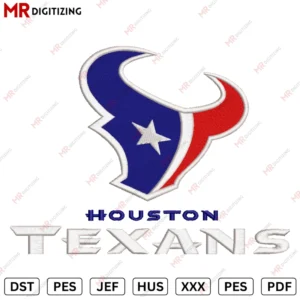 Texans Houston Embroidery design