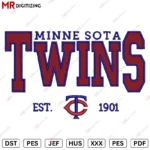 Twins Minne Sota Embroidery design